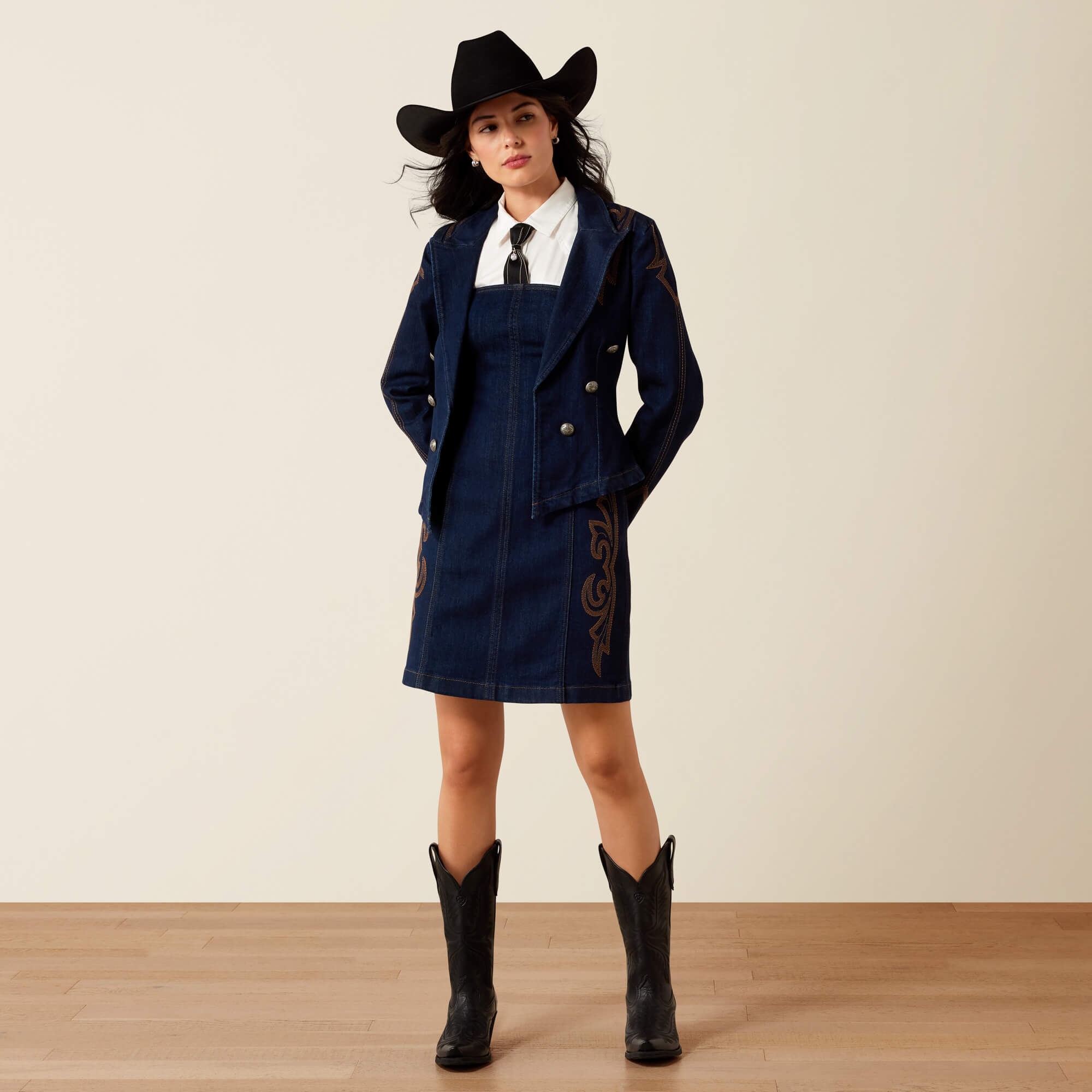 Lux Denim Blazer