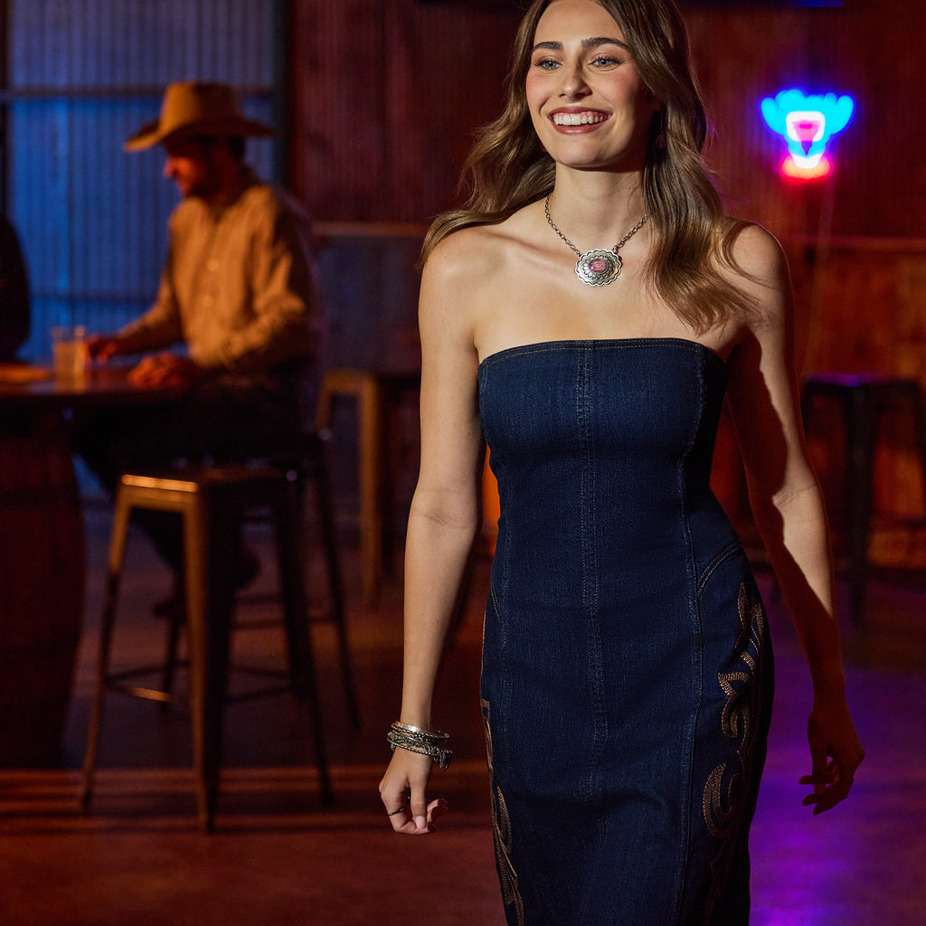 Lux Denim Dress