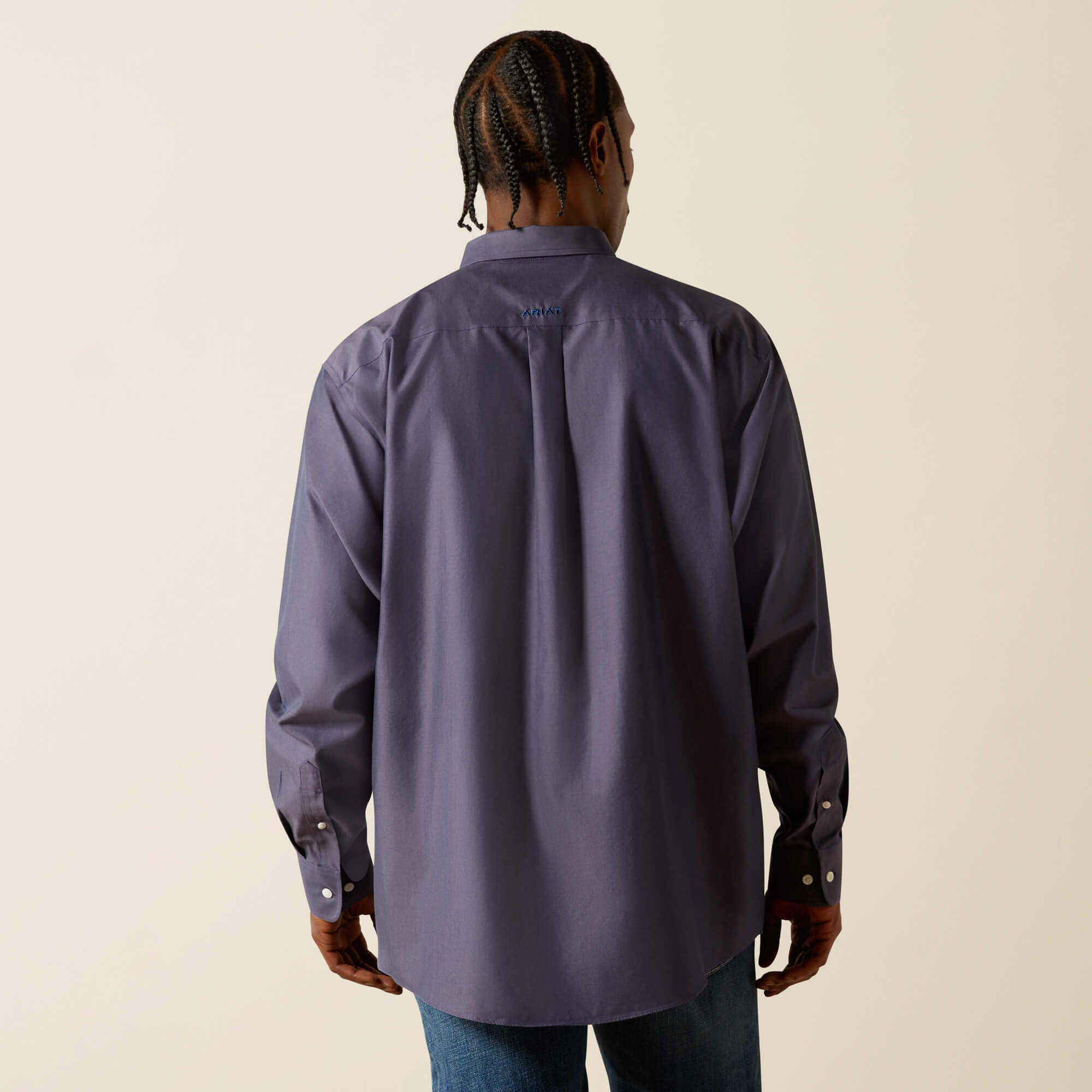 Wrinkle Free Solid Pinpoint Oxford Classic Fit Shirt
