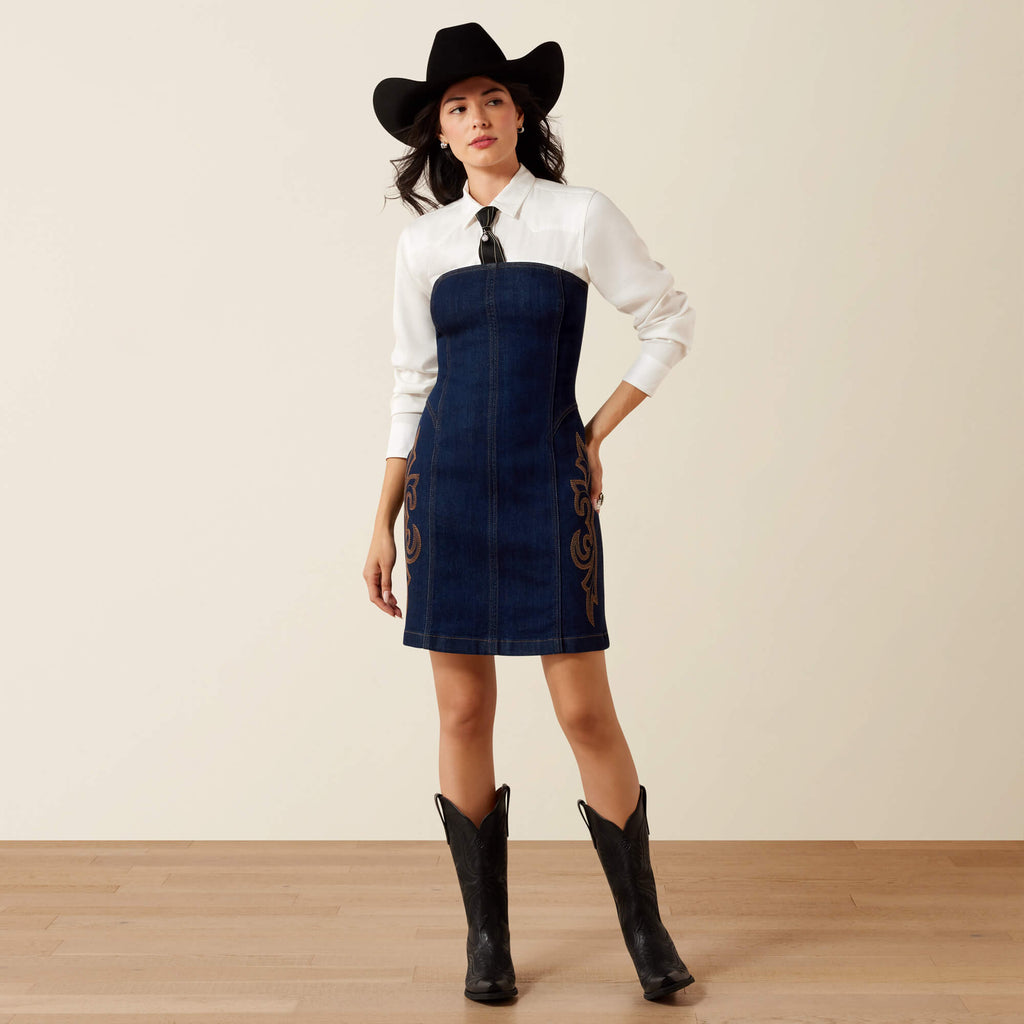 Lux Denim Dress