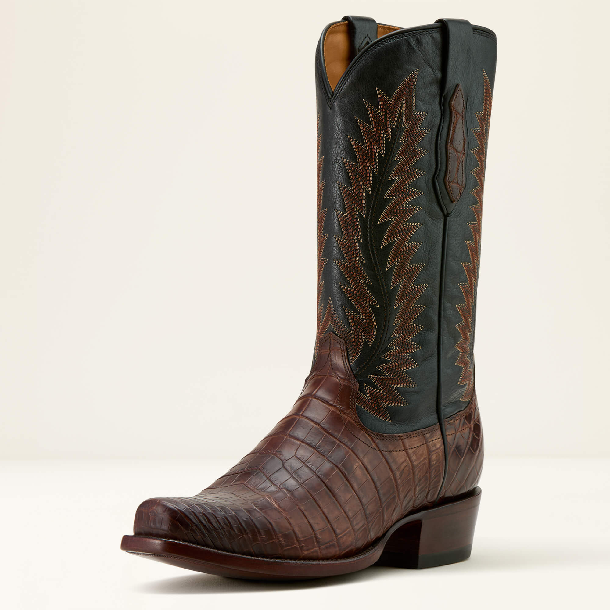 DARK TRUFFLE NILE CROC|MIDNIGHT BLACK