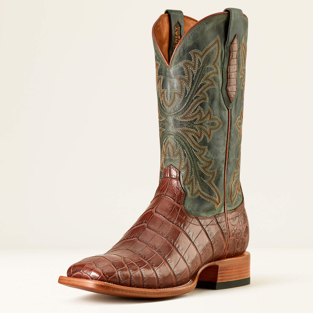 WHISKEY NILE CROC|FOREST GREEN