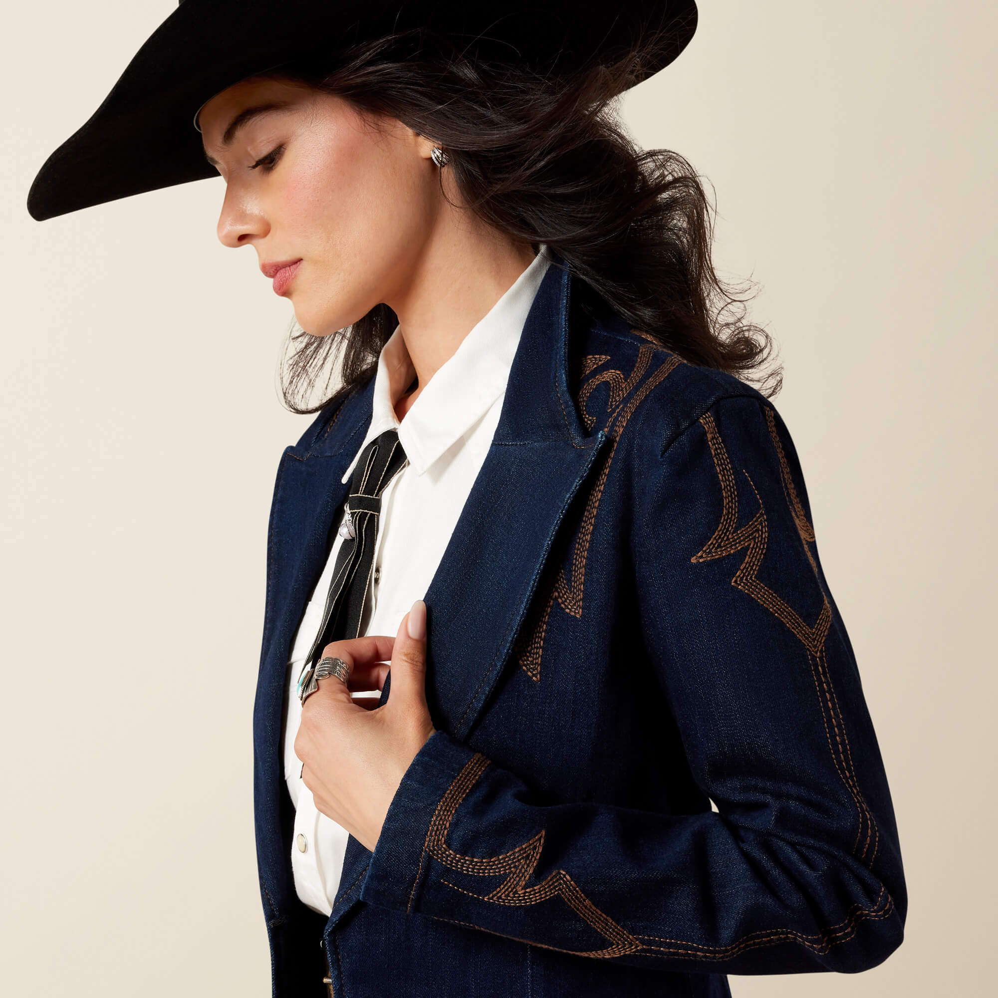 Lux Denim Blazer